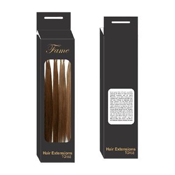 Custom Rigid Hair Extension Boxes with logo