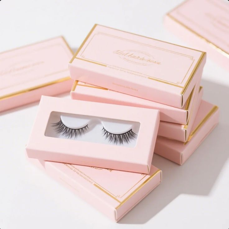 Eyelash Boxes with logo