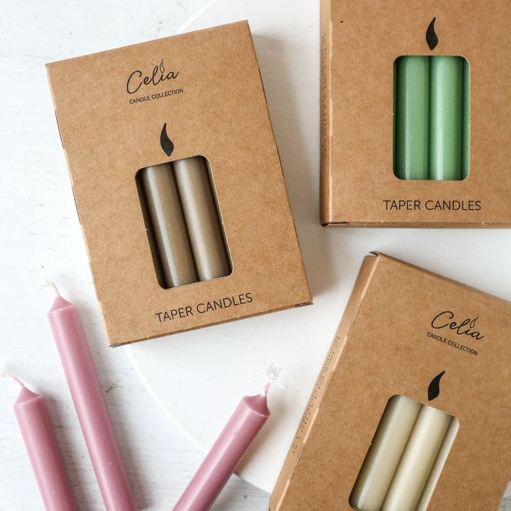 Reverse Tuck Candle Boxes with logo