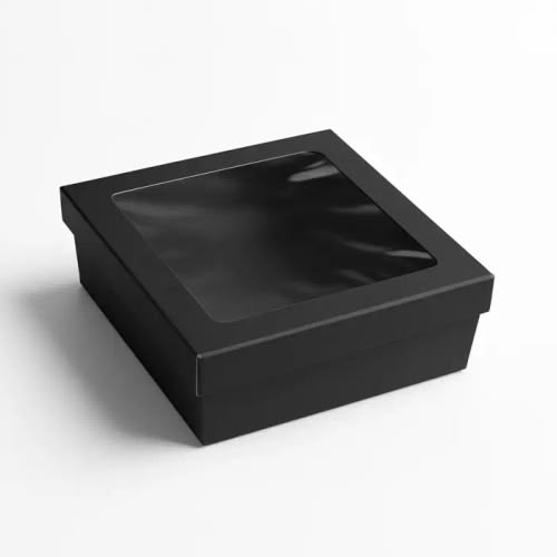 Black Bakery Boxes with Window1