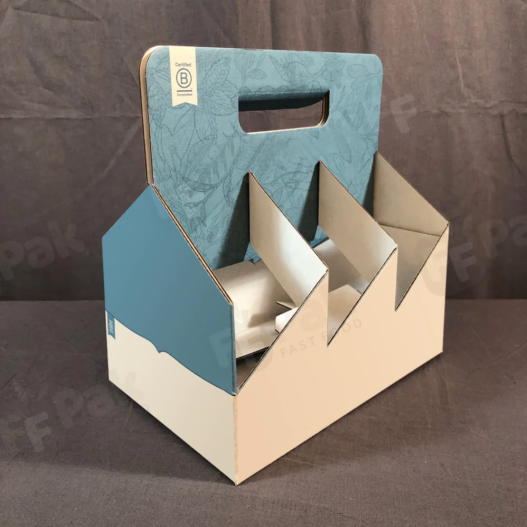 Custom Beverage Boxes With Handle