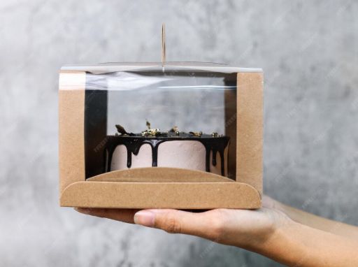 Custom Cake Box with PVC Window