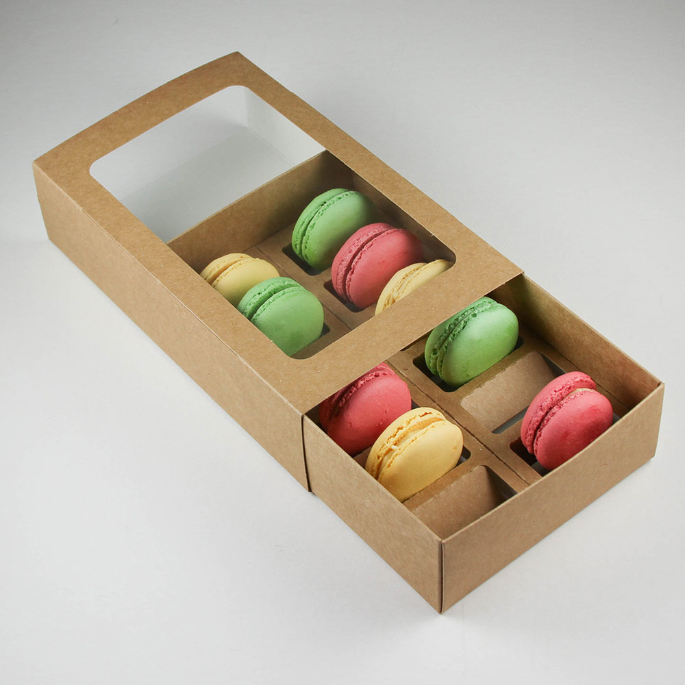 Custom Kraft Biodegradable Macaron Boxes1