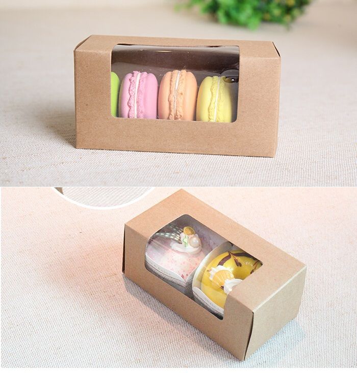 Custom Kraft Macaron Boxe