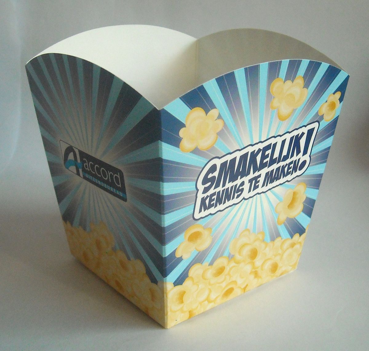 Custom Printed Matte Finish Popcorn Boxe