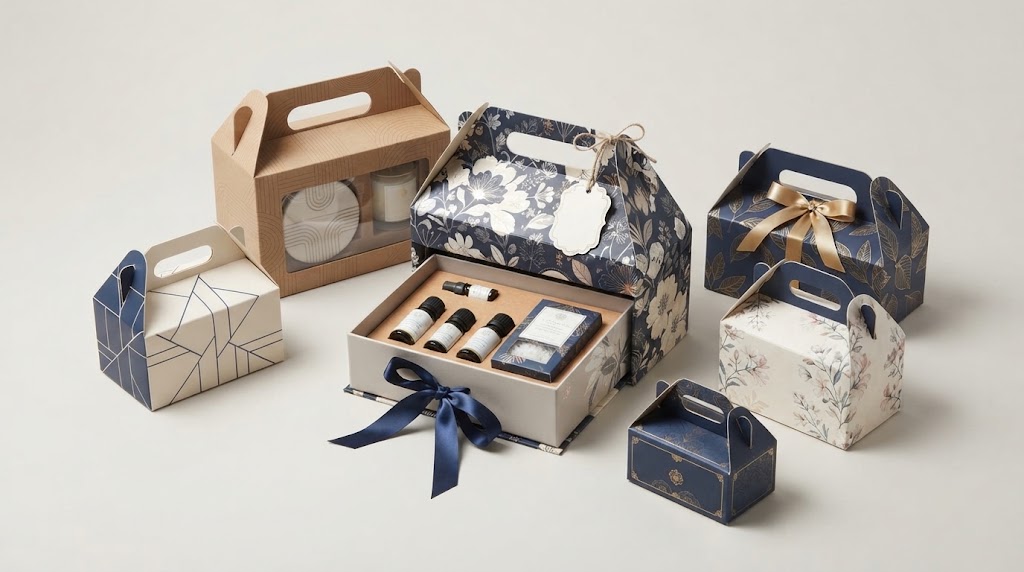 Gable Boxes With Handles: Easy-Carry Packaging for Businesses 3 Gable Boxes With Handles for Gifts
