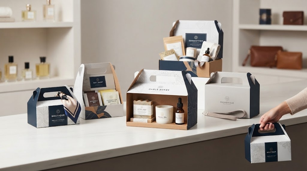 Gable Boxes With Handles: Easy-Carry Packaging for Businesses 4 Gable Boxes With Handles for Retail Products