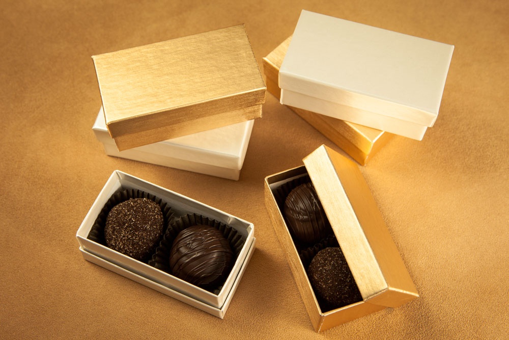 Gold Foil Chocolate Boxes