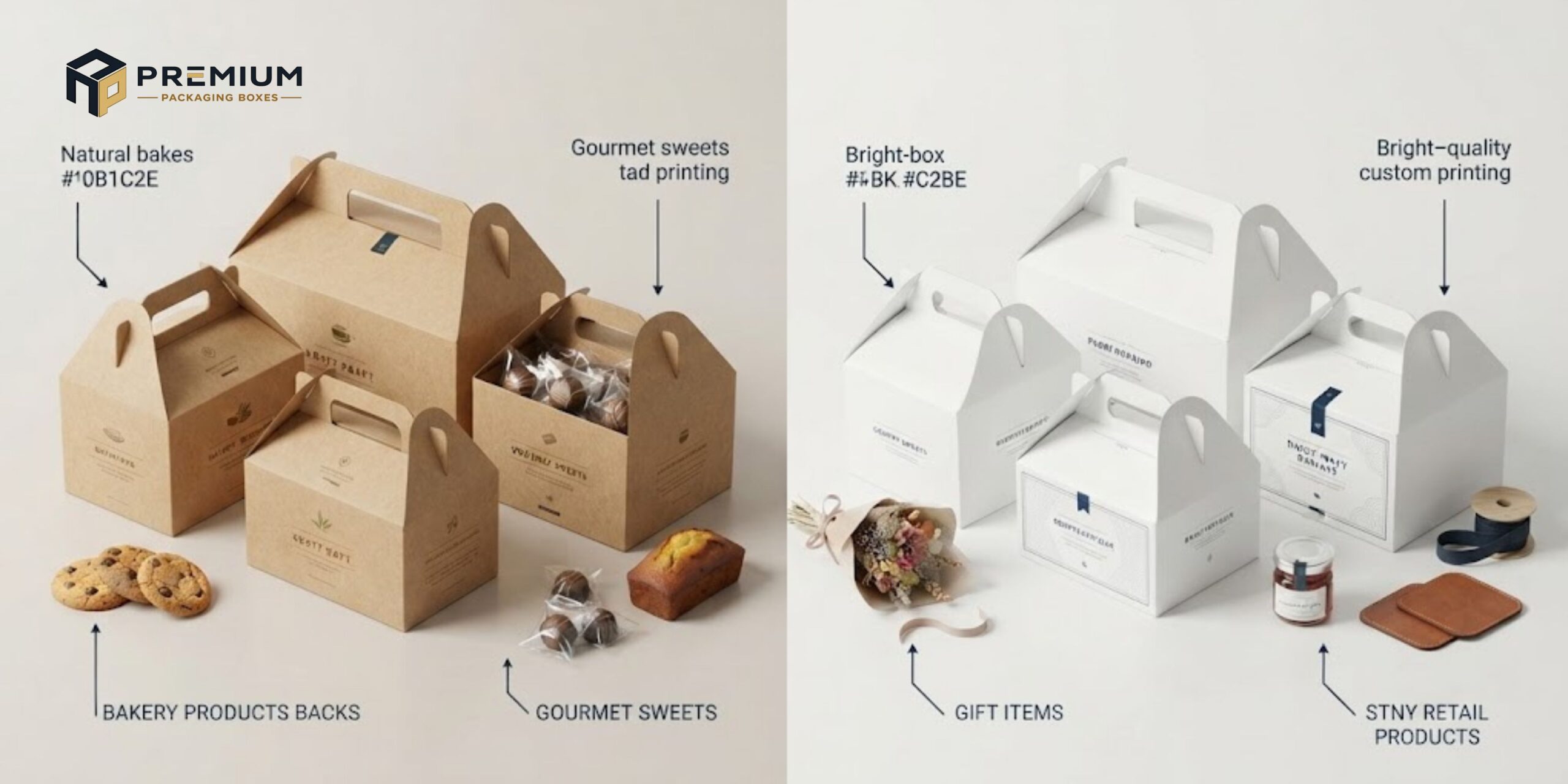 Kraft Gable Boxes vs. White Gable Boxes