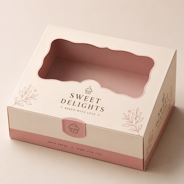 Pink Bakery Boxes