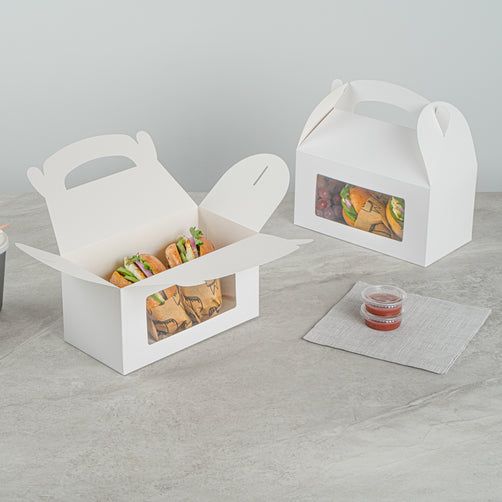 White Gable Boxes