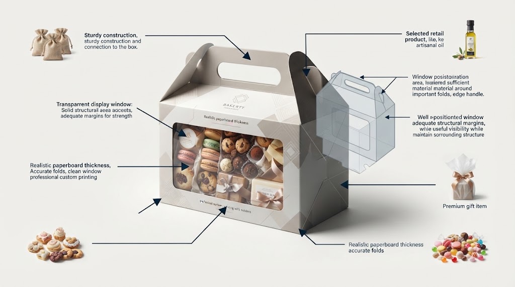 Gable Boxes With Handles: Easy-Carry Packaging for Businesses 8 Window Gable Boxes With Handles