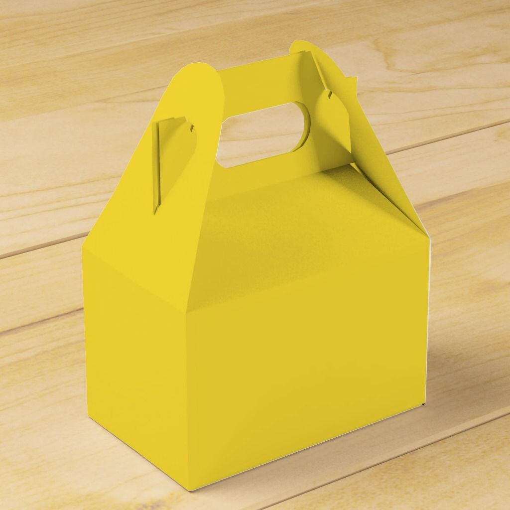 Yellow Gable Packaging Boxes