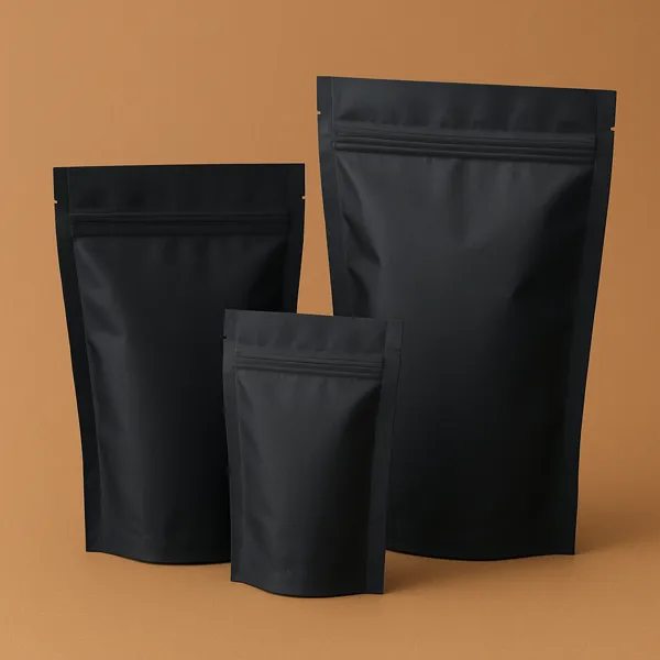 black mylar packaging
