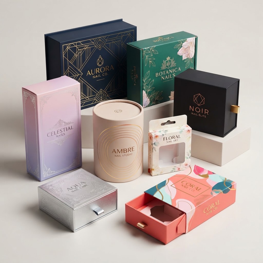 Custom Nail Packaging Boxes