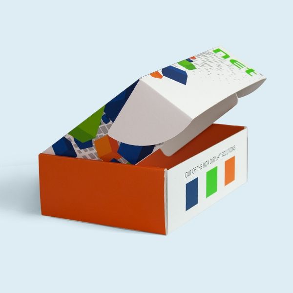 Custom shoulder mailer boxes with a distinctive layered structure