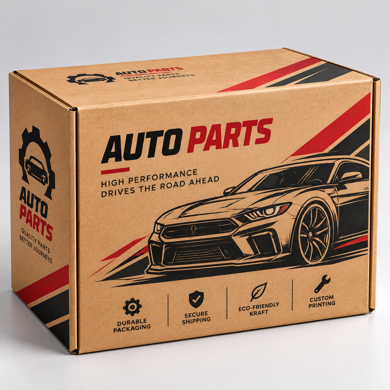 Custom automotive kraft boxes for auto parts